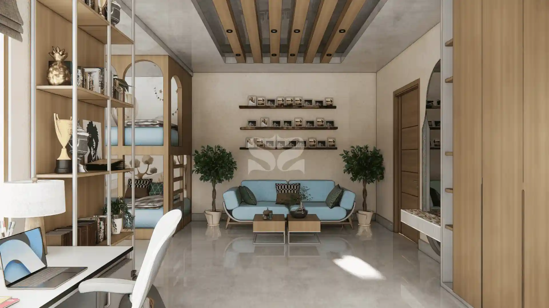 The Row House - Main Living Area